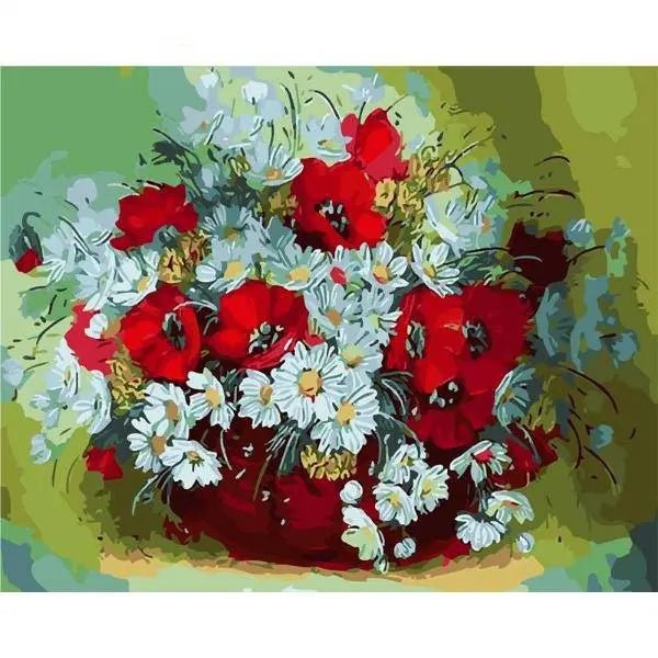 Abstract Daisies – Præmie Mal Efter Tal Kit - Denmark