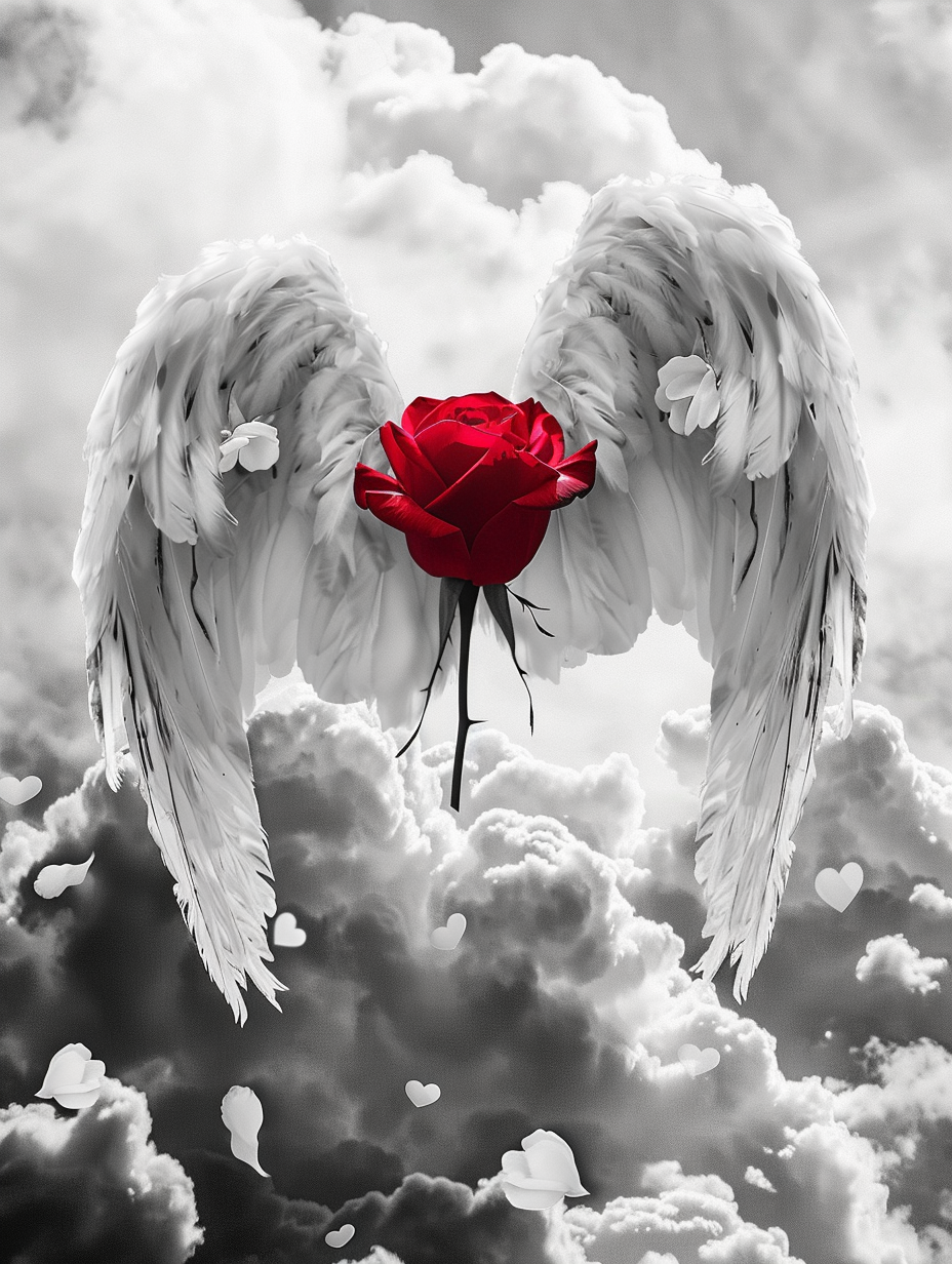 Angelic Rose – Præmie Mal Efter Tal Kit - Denmark