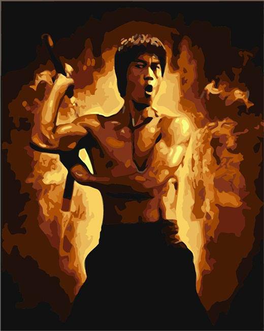 Bruce Lee Mal på Tal Kit – Fantastisk Portræt af en Legende - Denmark