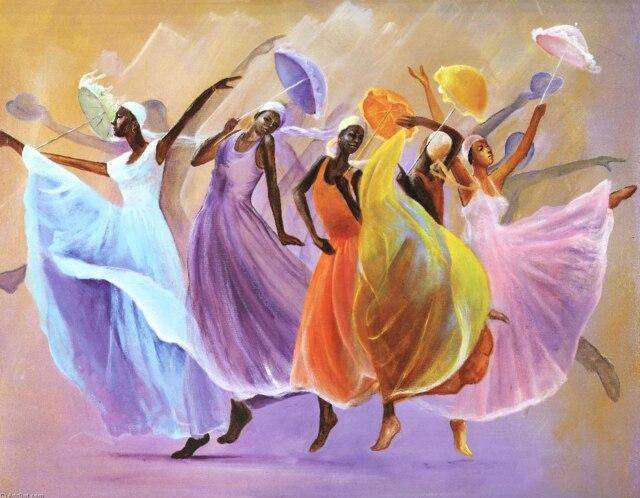 Dancers – Præmie Mal Efter Tal Kit - 30x40cm / No Frame - Denmark