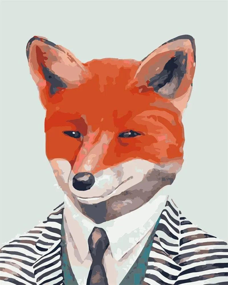 Gentleman Fox – Præmie Mal Efter Tal Kit - Denmark
