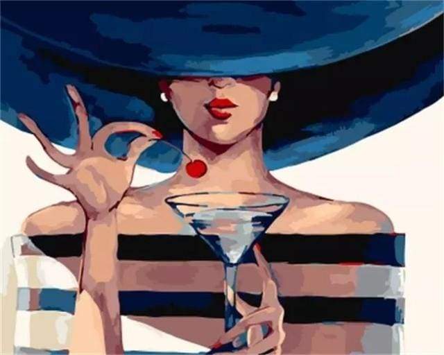 Martini Time – Præmie Mal Efter Tal Kit - Denmark