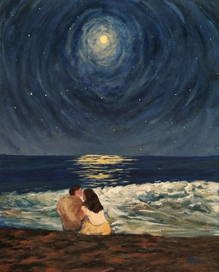Moonlight Kiss – Præmie Mal Efter Tal Kit - Denmark