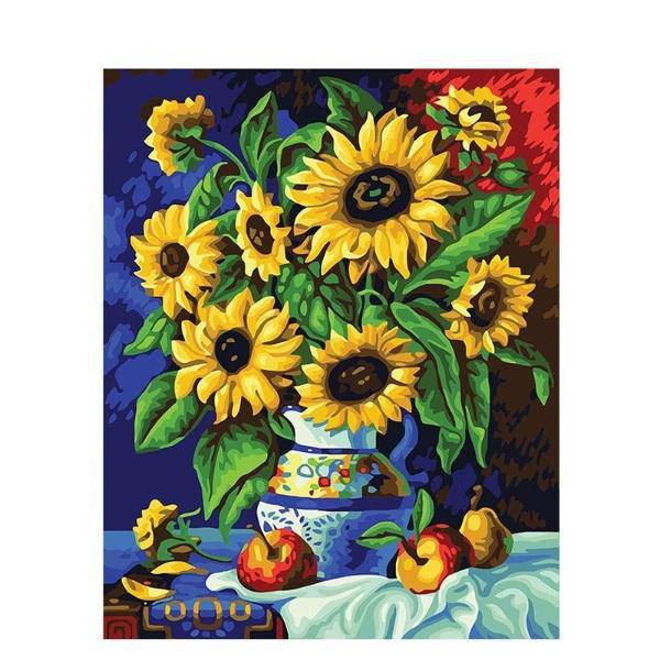 Sunflower Paint – Præmie Mal Efter Tal Kit - Denmark