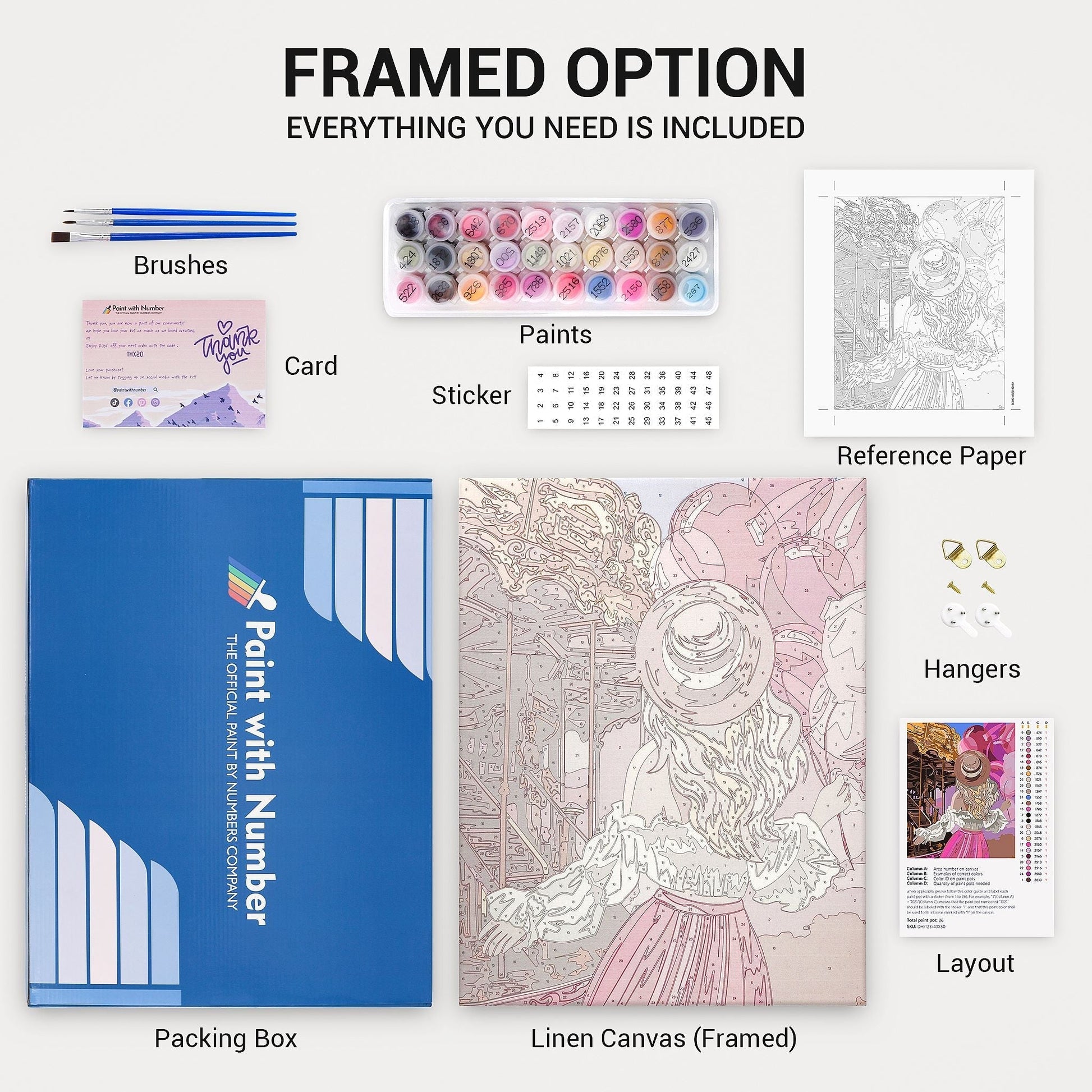 4 Seasons Tree – Præmie Mal Efter Tal Kit - Denmark