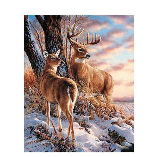 A Couple Of Deer – Præmie Mal Efter Tal Kit - Denmark