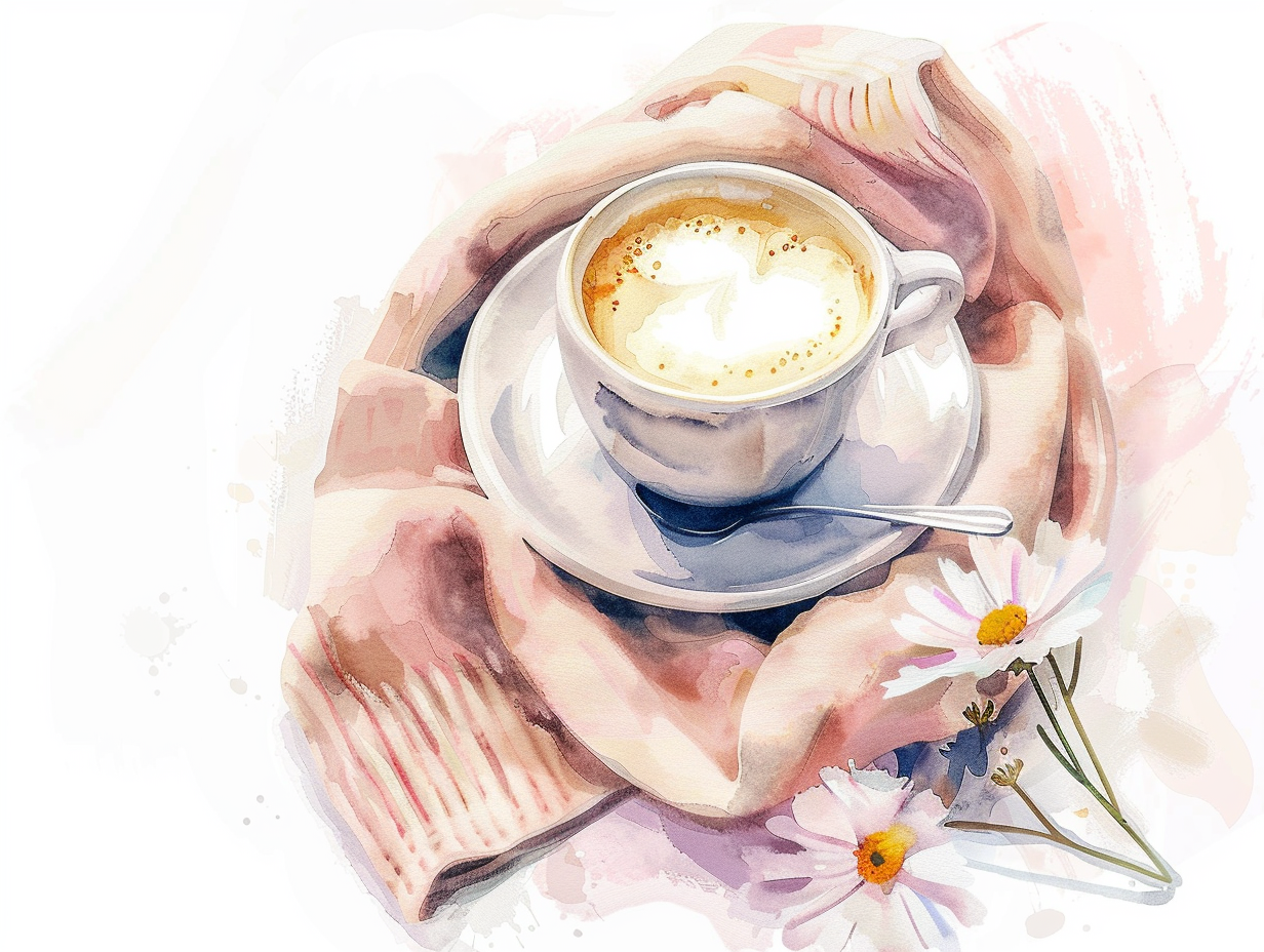 A Cozy Cup Of Love – Præmie Mal Efter Tal Kit - Denmark