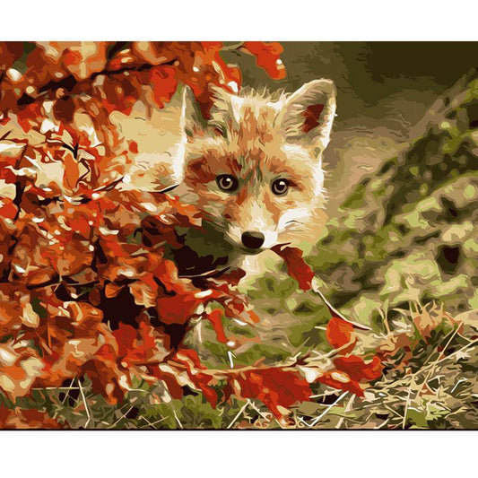 A Fox In Autumn – Præmie Mal Efter Tal Kit - Denmark