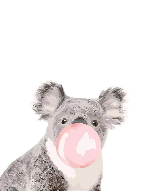 A Little Cute Animal Bubbling – Præmie Mal Efter Tal Kit - Denmark