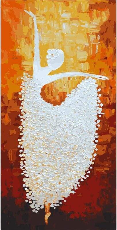 Abstract Ballerina – Præmie Mal Efter Tal Kit - Denmark