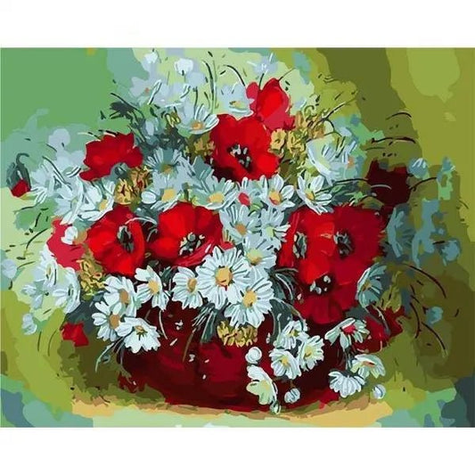 Abstract Daisies – Præmie Mal Efter Tal Kit - Denmark