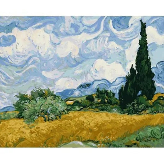 Abstract Landmaleri – Præmie Mal Efter Tal Kit - Denmark