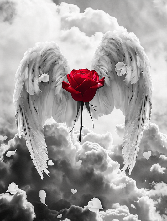 Angelic Rose – Præmie Mal Efter Tal Kit - Denmark