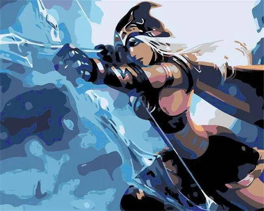 Ashe fra League Of Legends – Præmie Mal Efter Tal Kit - Denmark