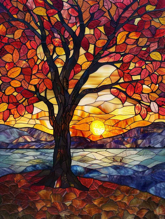 Autumn Blaze ved Søen – Vivid Mal på Tal Kit - Denmark