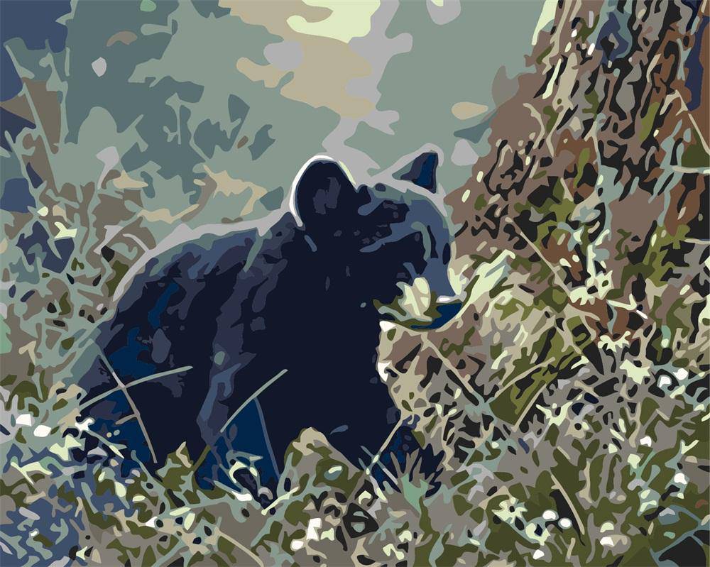 Baby Bear – Præmie Mal Efter Tal Kit - Denmark