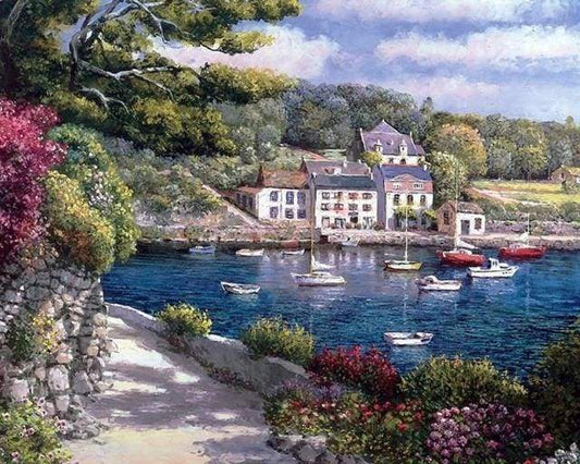 Både på Middelhavet – Præmie Mal Efter Tal Kit - Denmark