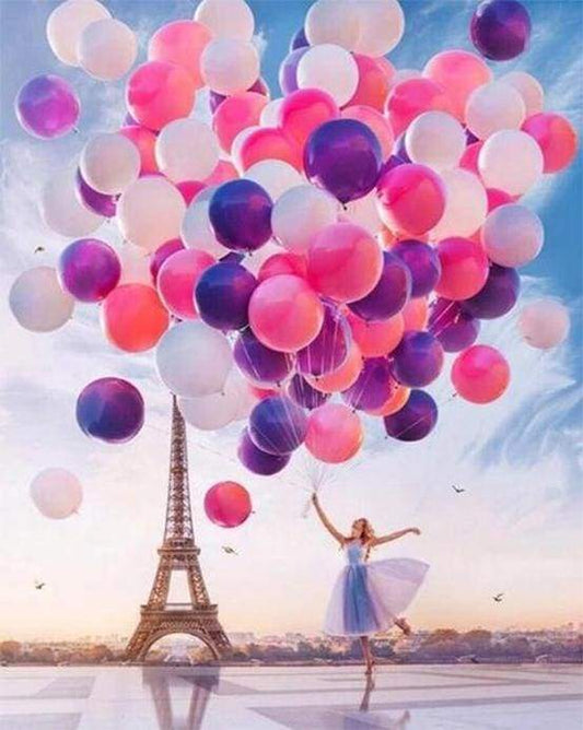 Balloons Release In Paris – Præmie Mal Efter Tal Kit - Denmark