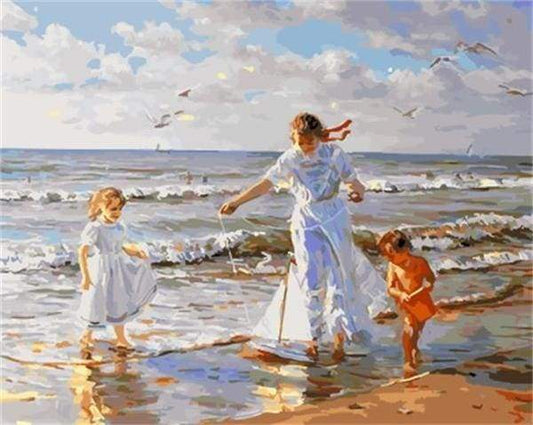 Beach Play – Præmie Mal Efter Tal Kit - Denmark
