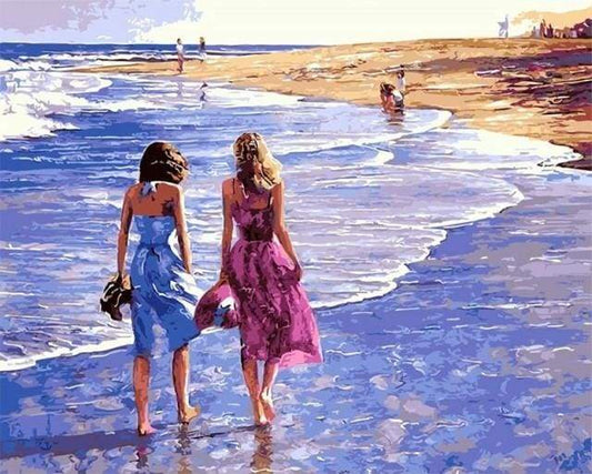 Beach Walk – Præmie Mal Efter Tal Kit - Denmark