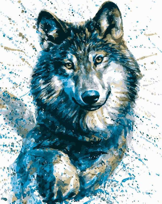 Beautiful Wolf – Præmie Mal Efter Tal Kit - Denmark