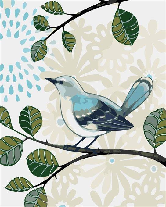 Bird Happiness – Præmie Mal Efter Tal Kit - Denmark