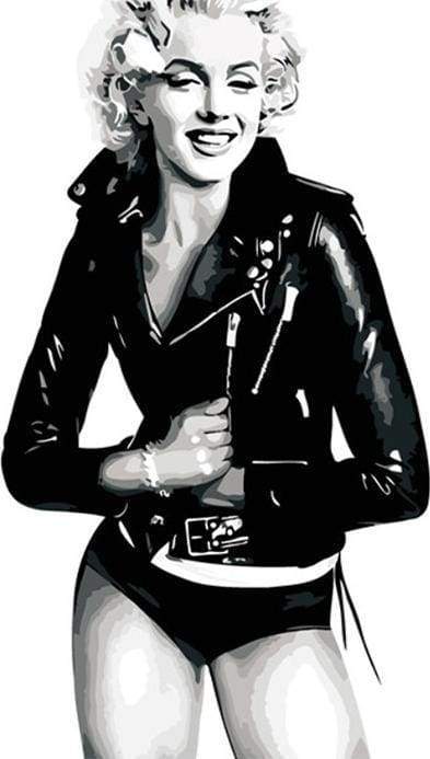 Black And White Marilyn Monroe – Præmie Mal Efter Tal Kit - Denmark