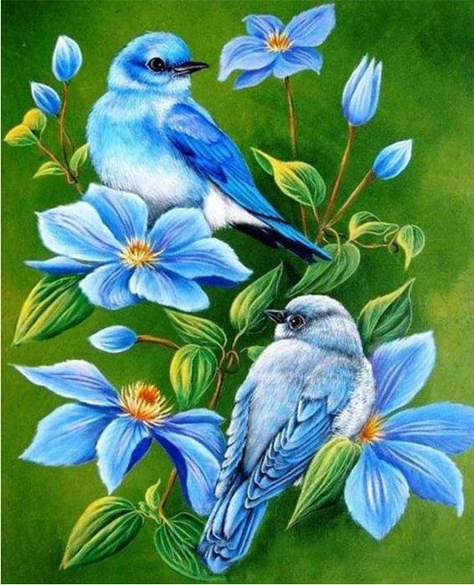 Blue Birds – Præmie Mal Efter Tal Kit - Denmark