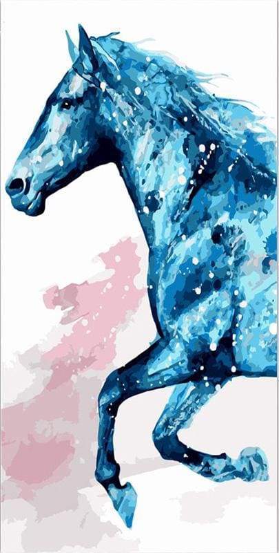 Blue Horse – Præmie Mal Efter Tal Kit - Denmark
