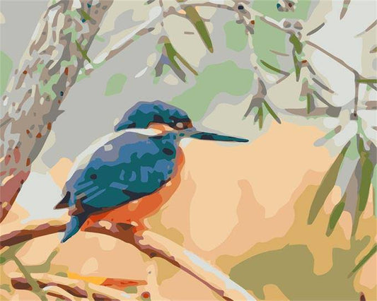 Blue Hummingbird – Præmie Mal Efter Tal Kit - Denmark