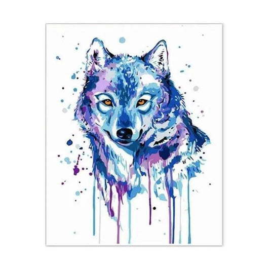 Blue Wolf – Præmie Mal Efter Tal Kit - Denmark
