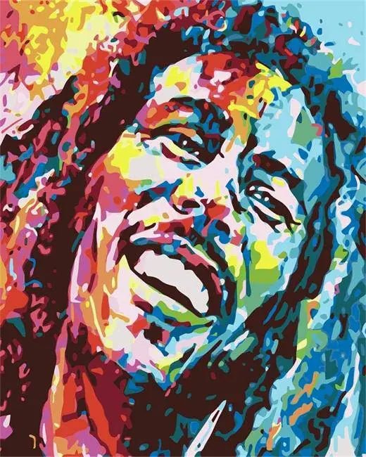 Bob Marley Mal på Tal Kit – Unik Kunstnerisk Oplevelse - Denmark