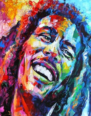 Bob Marley Vandfarve – Præmie Mal Efter Tal Kit - Denmark