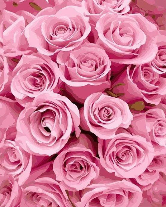 Bouquet af Rosen – Præmie Mal Efter Tal Kit - Denmark
