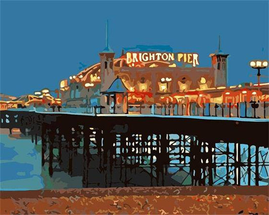 Brighton Pier – Præmie Mal Efter Tal Kit - Denmark