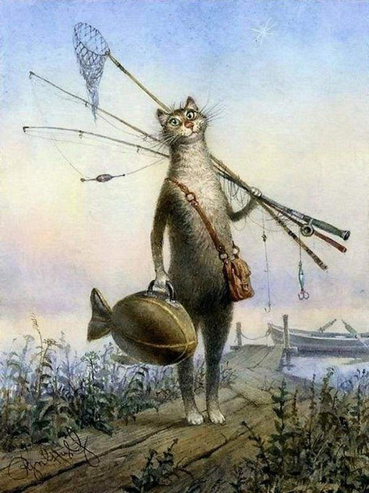 Cat Fishing – Præmie Mal Efter Tal Kit - Denmark