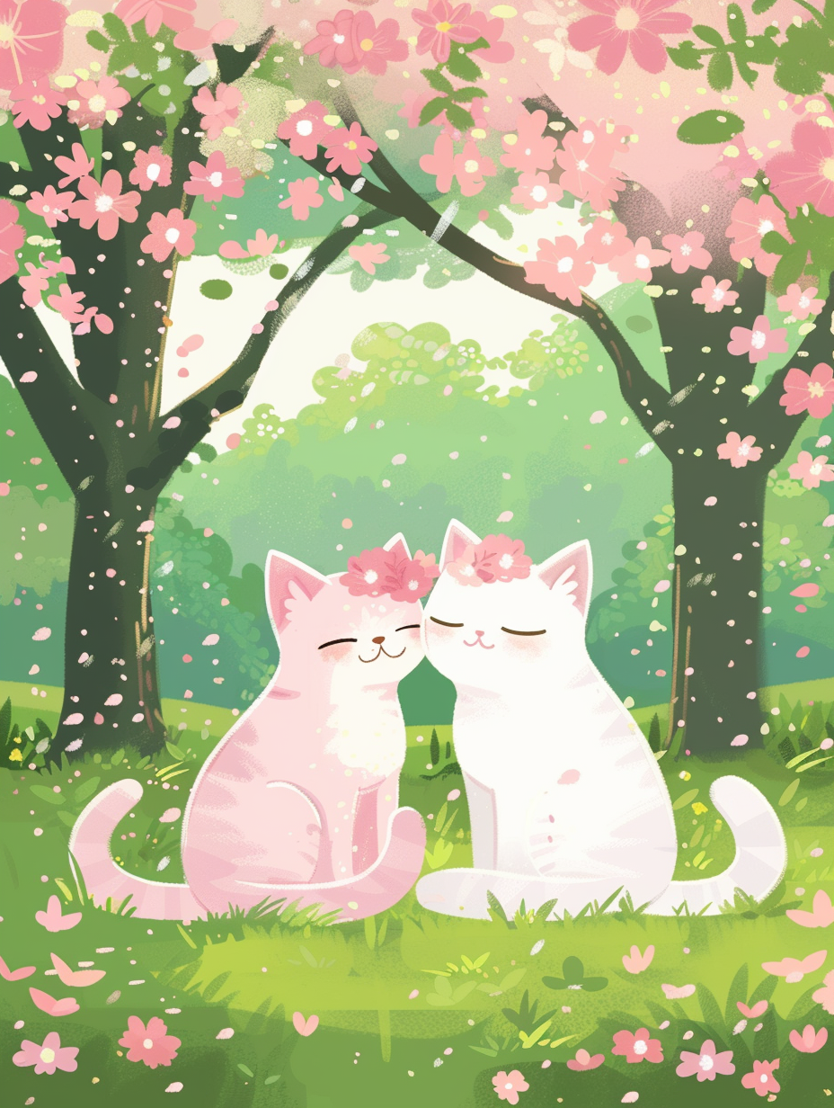Cat Love i Skoven – Præmie Mal Efter Tal Kit - Denmark
