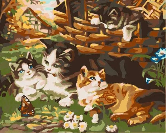 Cats Family – Præmie Mal Efter Tal Kit - Denmark