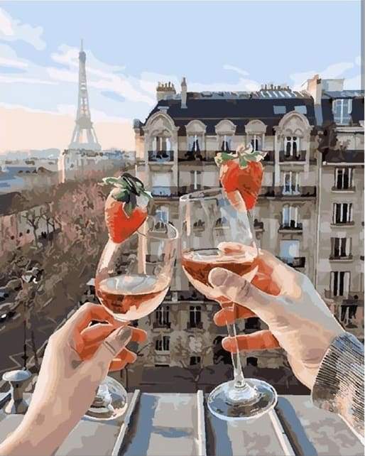 Cheers In Paris – Præmie Mal Efter Tal Kit - Denmark