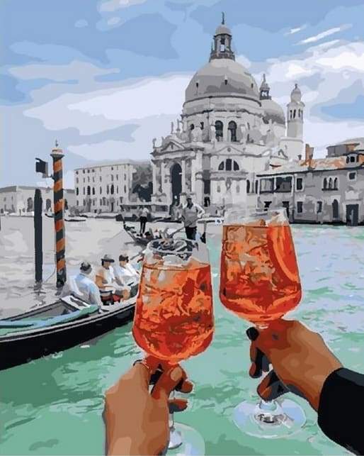 Cheers In Venice – Præmie Mal Efter Tal Kit - Denmark