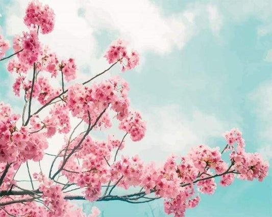 Cherry Tree – Præmie Mal Efter Tal Kit - Denmark