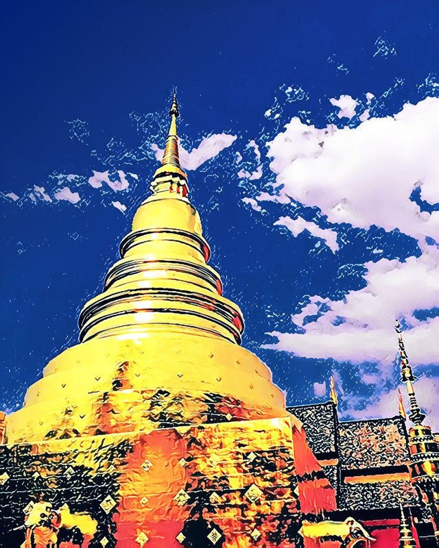 Chiangmai Tempel – Præmie Mal Efter Tal Kit - Denmark