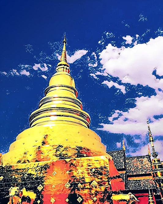 Chiangmai Tempel – Præmie Mal Efter Tal Kit - Denmark