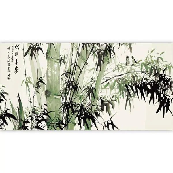 Chinese Bamboo – Præmie Mal Efter Tal Kit - Denmark