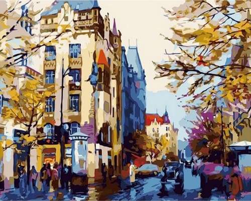 City In Fall – Præmie Mal Efter Tal Kit - Denmark
