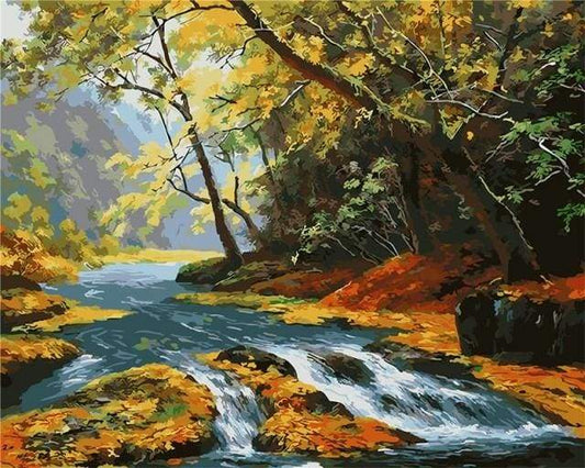 Clear River i Skoven – Præmie Mal Efter Tal Kit - Denmark