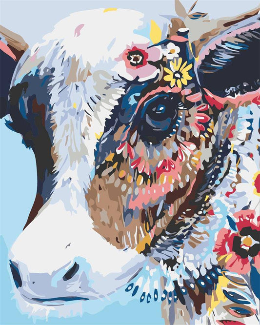 Cow Abstract – Præmie Mal Efter Tal Kit - Denmark
