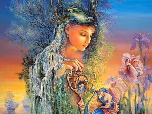 Crystal Magic Girl – Præmie Mal Efter Tal Kit - Denmark