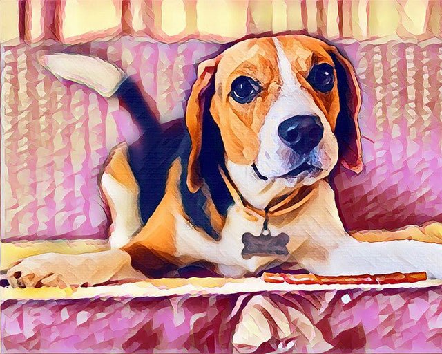 Cute Beagle – Præmie Mal Efter Tal Kit - Denmark