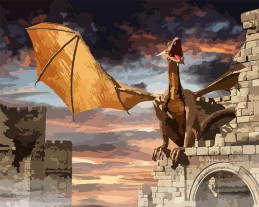 Dungeon Dragon – Præmie Mal Efter Tal Kit - Denmark